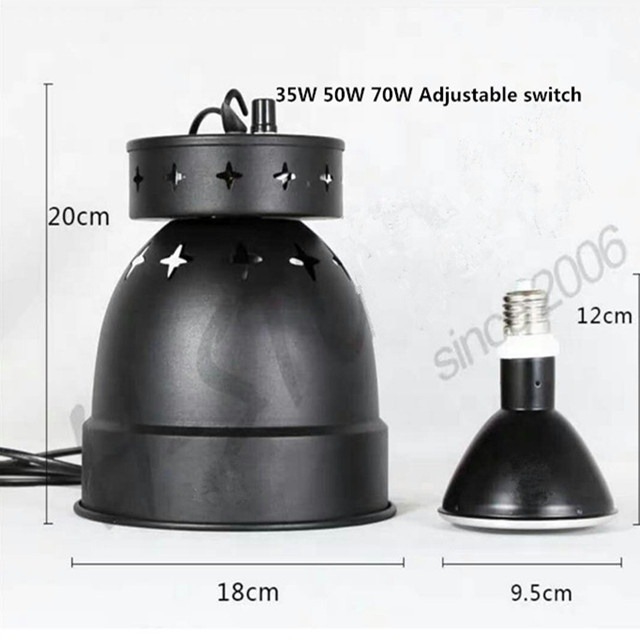 生命力 調節可能 70W 爬虫類 製品 固定器具 爬虫類 箱 檻 囲み 隠し ランプ